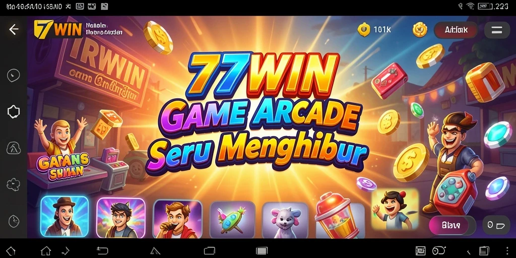 Screenshot menampilkan gameplay seru dari 77WIN dengan karakter beraksi.