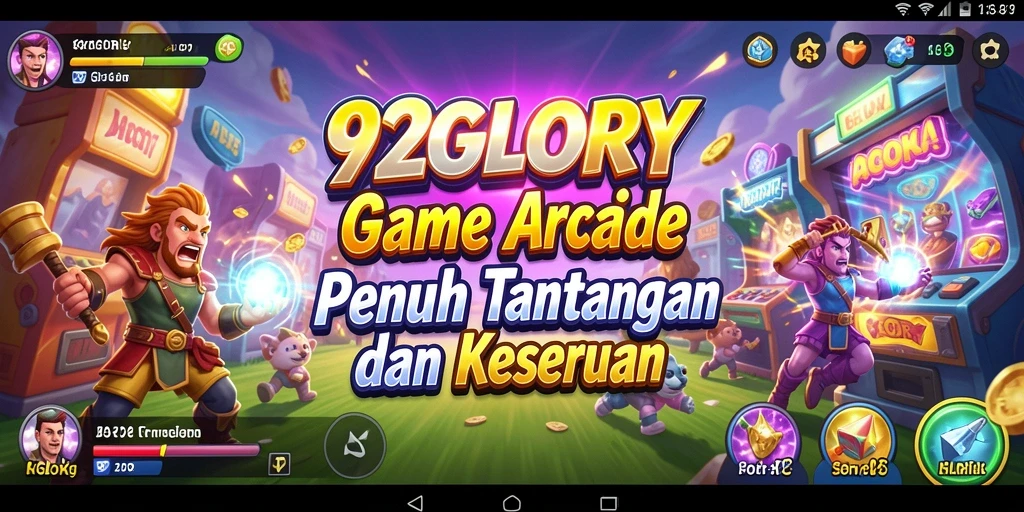 Screenshot gameplay 92GLORY menampilkan keseruan arcade yang mendebarkan.