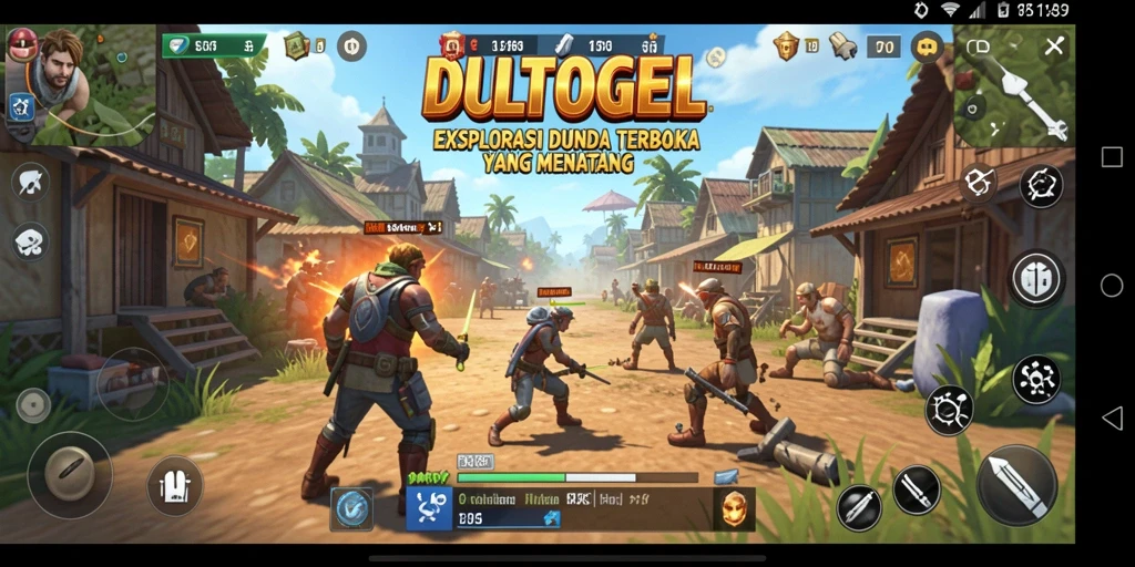 Tampilan gameplay DULTOGEL yang menakjubkan di dunia Open World.
