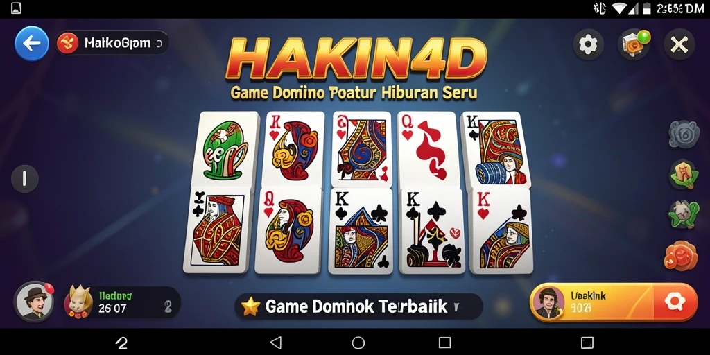 Tampilan gameplay seru HAKIN4D dengan aksi domino yang mendebarkan.