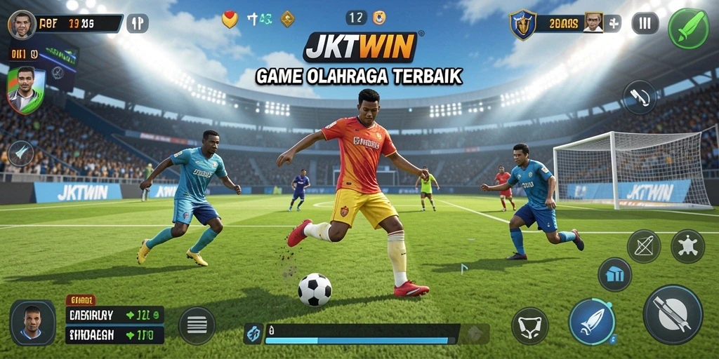 Tampilan gameplay JKTWIN yang penuh aksi dan seru.