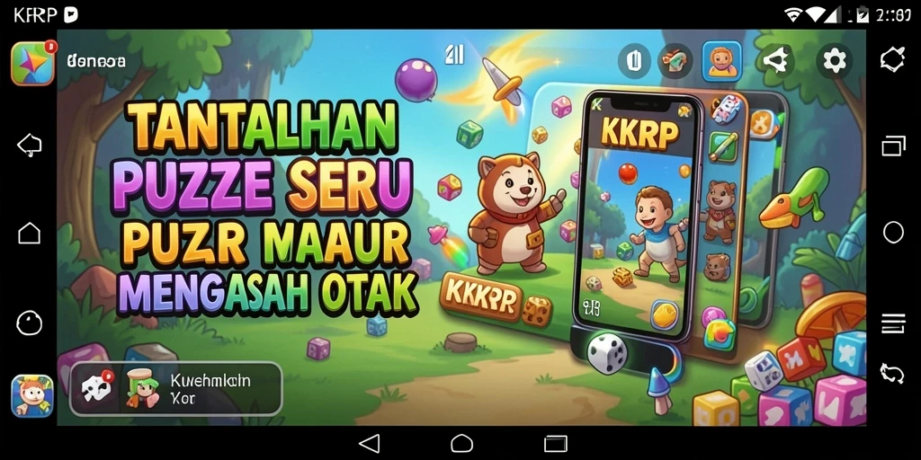 Tampilan gameplay seru dalam KKRP dengan berbagai teka-teki menarik.
