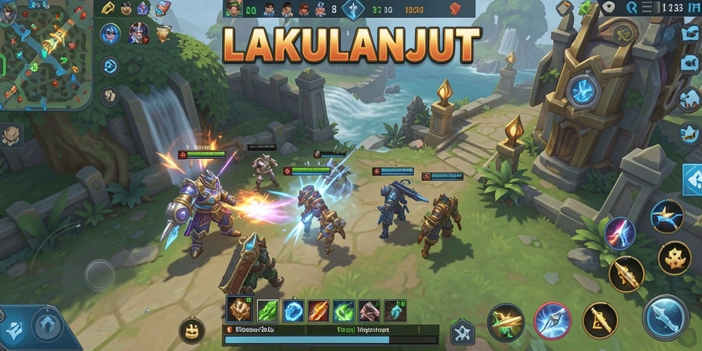 Tampilan gameplay interaktif dalam LAKULANJUT yang mendebarkan.