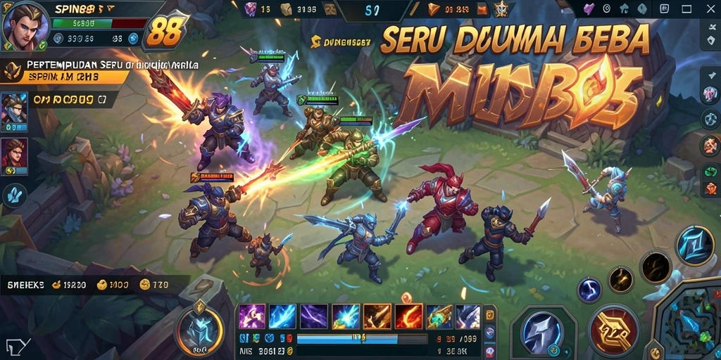 Tampilan gameplay SPIN88 yang intens dan kompetitif.